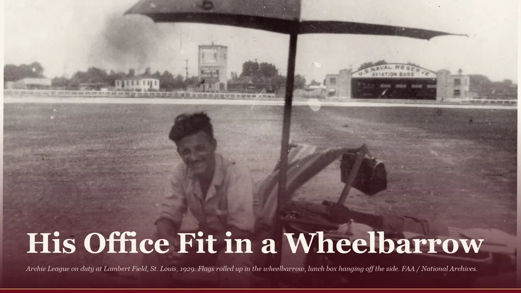 The First Air Traffic Controller Brought His Office in a Wheelbarrow