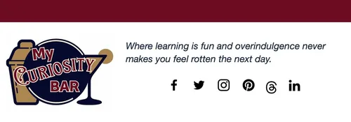 My Curiosity Bar Newsletter