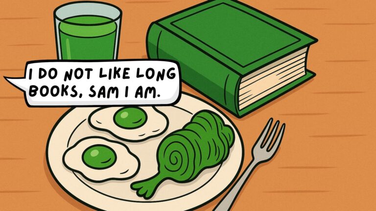 I do not like long books sam I am