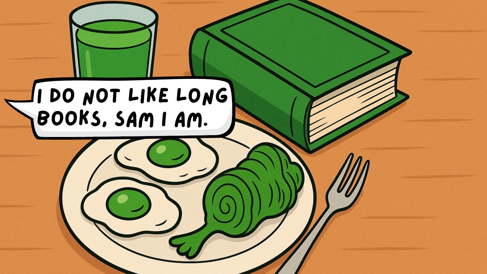 I do not like long books sam I am